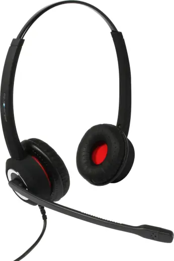 Kufje USB Plusonic 10.2P, binaural, kompatibile me Teams dhe Skype, ngjyrë e zezë