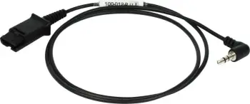 Kabëll Plusonic QD-3.5mm, i zi