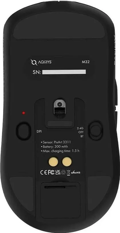 Maus AQIRYS M32, RGB, Dual Mode, 12000 DPI, i zi - 13
