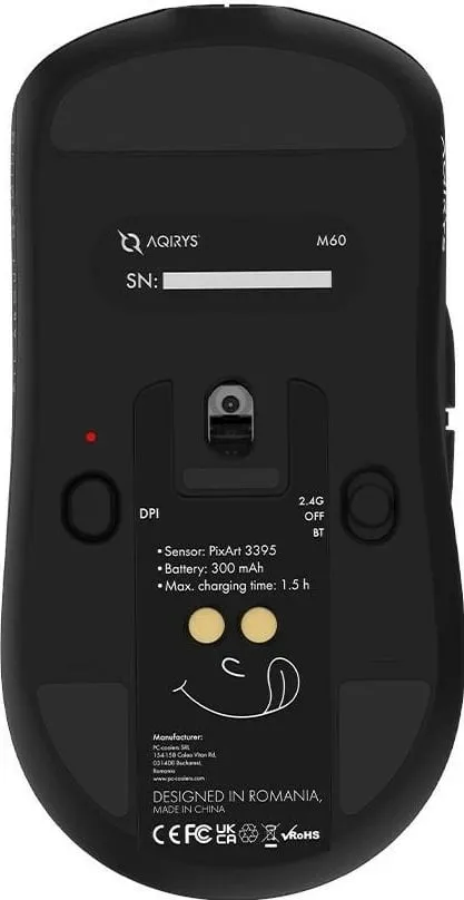 Maus gaming Aqirys M60, RGB, Bluetooth, USB, i zi - 15