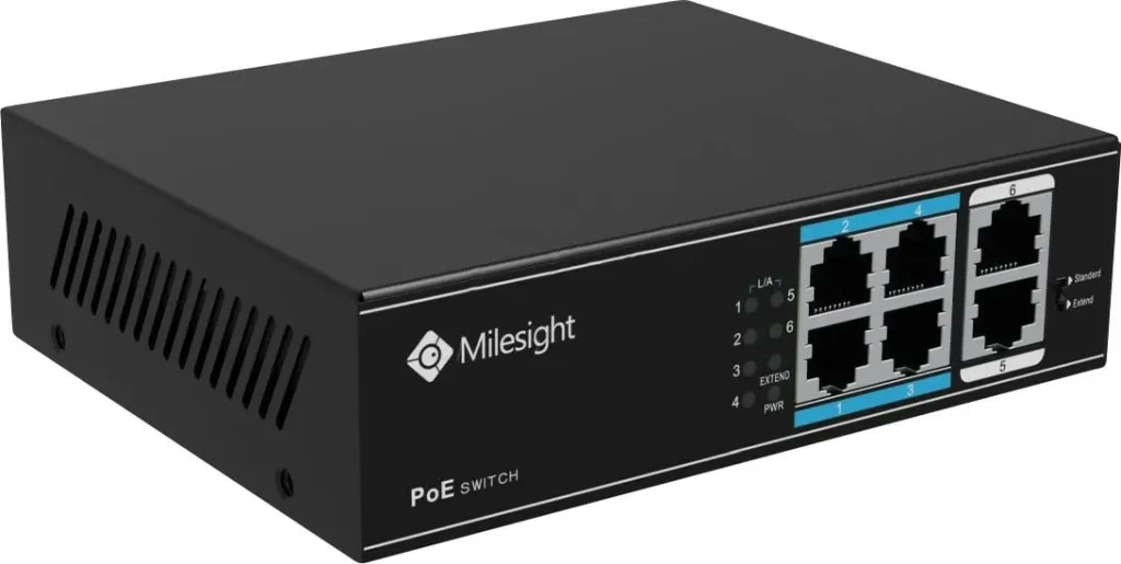 Switch PoE Milesight 4-Port - 1