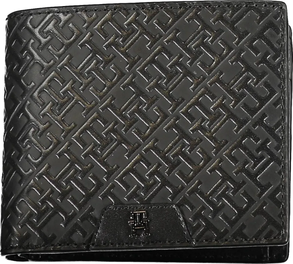 Portofol për meshkuj Tommy Hilfiger, i zi - 1