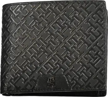 Portofol për meshkuj Tommy Hilfiger, i zi