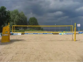 Rrjetë volejbolli plazhi Netex SI0155, 8.5 x 1 m, fije 2 mm