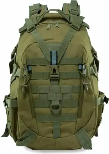 Çantë shpine për turizëm Offlander Survival Trekker, 25L, e gjelbër