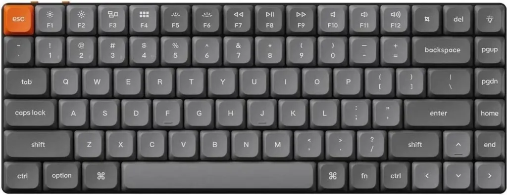 Tastierë Keychron K3 Max, 75%, Red Switch, Gri - 1