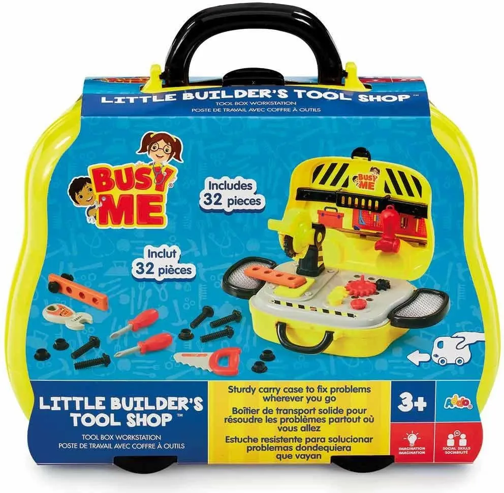 Set lodër për fëmijë Busy Me Little Builder's Tool Shop - 1