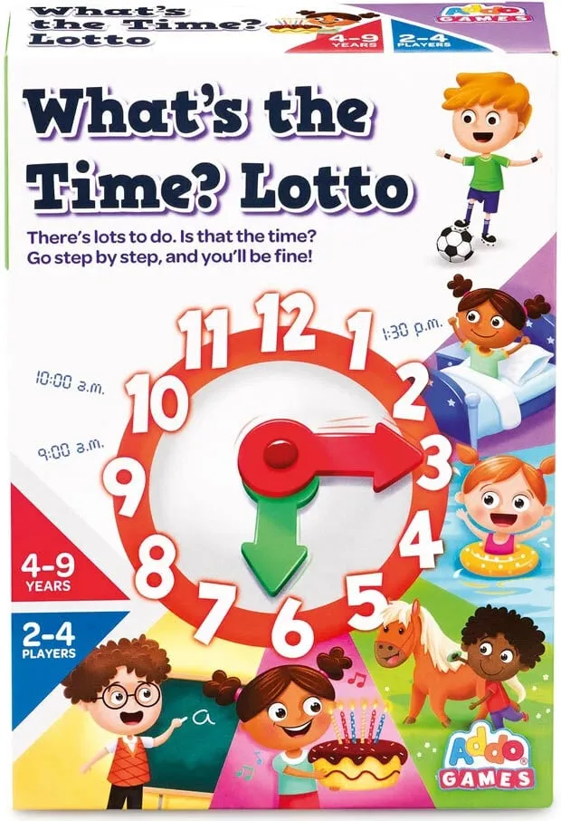 Set lodër për fëmijë Addo Games What's the Time? Lotto Card Game - 1