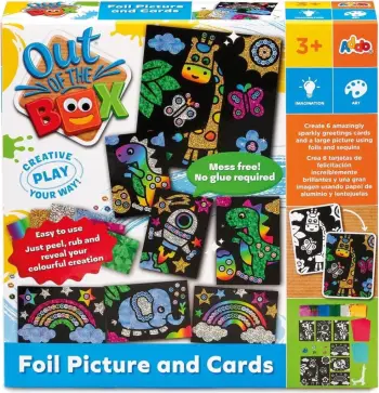 Set fletë metalike Out of the Box Foil Picture and Cards
