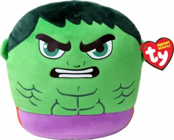 Lodër e butë për fëmijë Ty Squishy Beanies Hulk, 35 cm