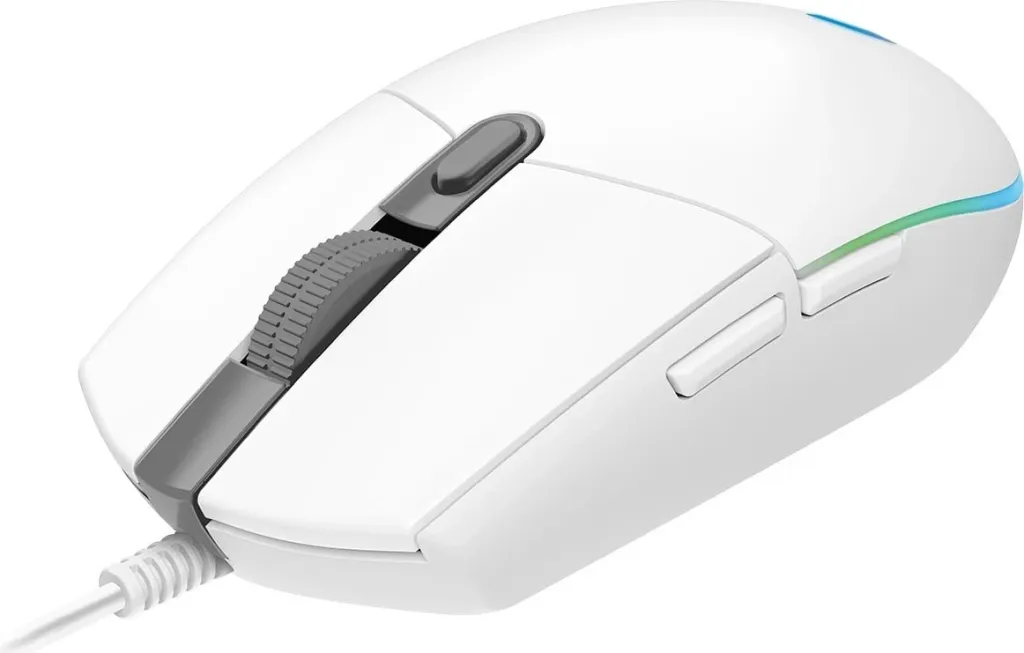Maus Logitech G102 Lightsync, i bardhë - 1