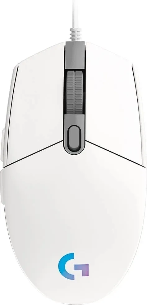 Maus Logitech G102 Lightsync, i bardhë - 2