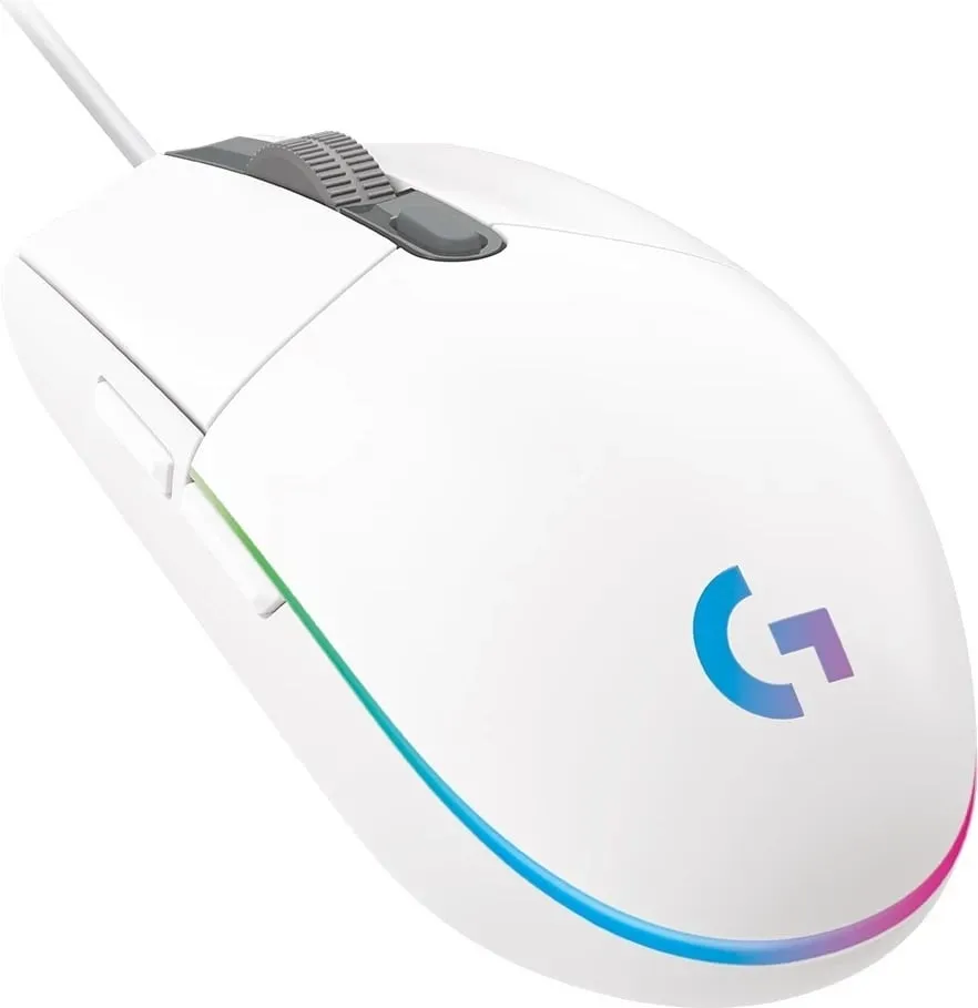 Maus Logitech G102 Lightsync, i bardhë - 3