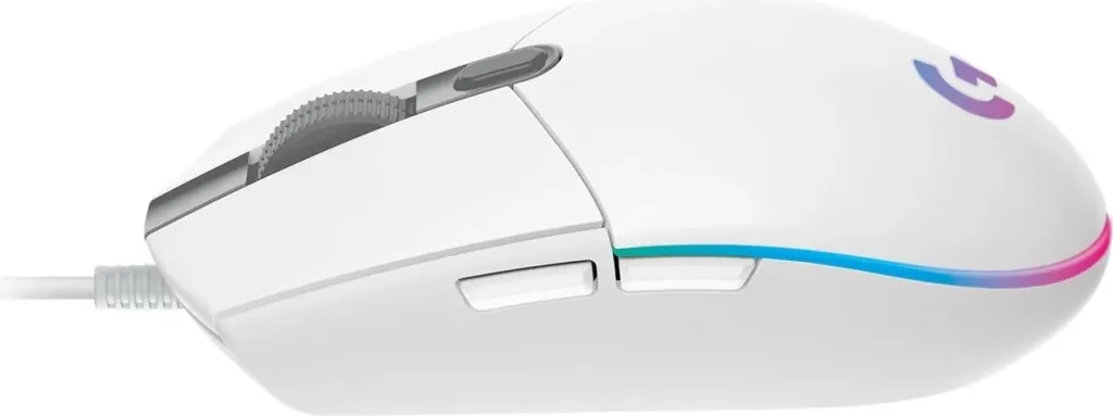Maus Logitech G102 Lightsync, i bardhë - 4