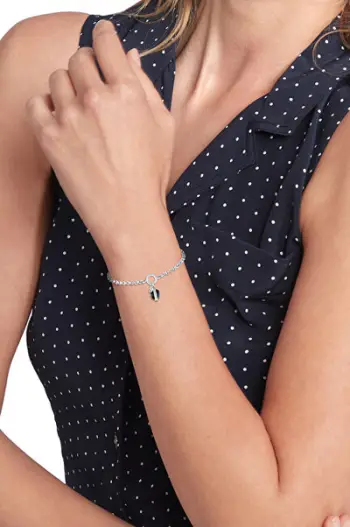 Set Byzylyk + Vathë për femra Tommy Hilfiger, të argjendtë/zi