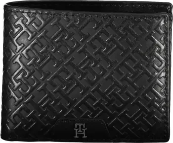 Portofol për meshkuj TOMMY HILFIGER, i zi