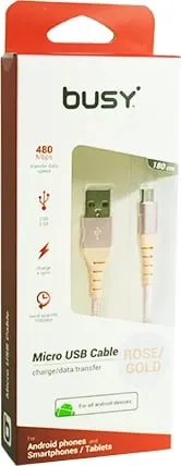 Kabllo per android 1.8m Rose Gold - 1