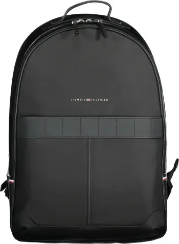 Çantë shpine për meshkuj TOMMY HILFIGER, e zezë