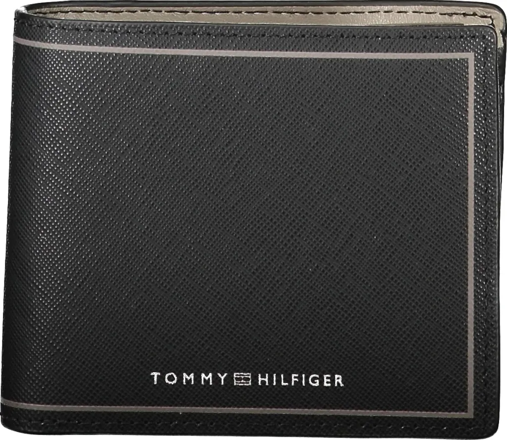 Portofol për meshkuj Tommy Hilfiger, i zi - 1