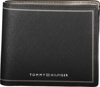 Portofol për meshkuj Tommy Hilfiger, i zi