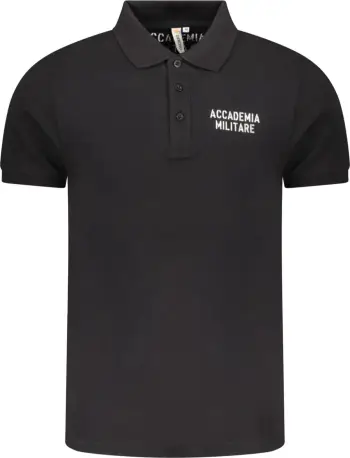 Maicë polo për meshkuj ACCADEMIA MILITARE, e zezë