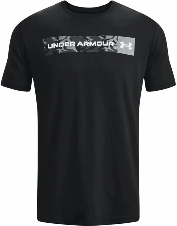Maicë për meshkuj Under Armour, me vija kamuflozhi, e zezë - 1
