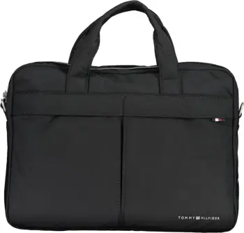 Çantë pune për meshkuj TOMMY HILFIGER, e zezë