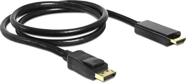 Kabllo adapter DisplayPort 1.2 në HDMI, 2m, 4K, e zezë - 1