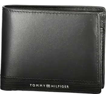 Portofol për meshkuj TOMMY HILFIGER, i zi