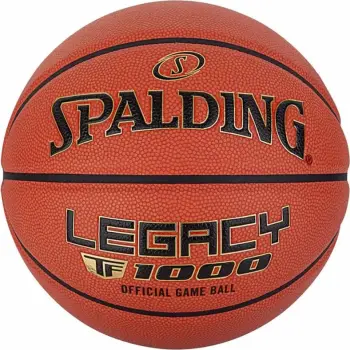 Top basketbolli Spalding TF-1000 Legacy 76963Z, lëkurë kompozite, i miratuar nga FIBA, kafe