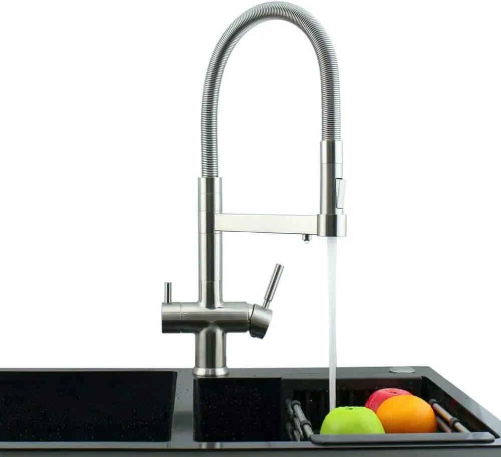 Rubinet uji me dush ndarës, krom i fërkuar - 4