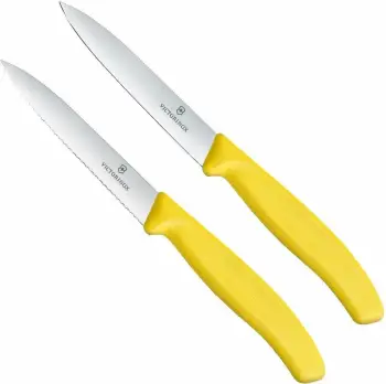 Thikë Swiss Classic,Victorinox 2 copë, të verdha