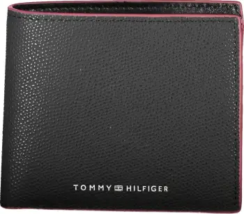 Portofol për meshkuj TOMMY HILFIGER, i zi