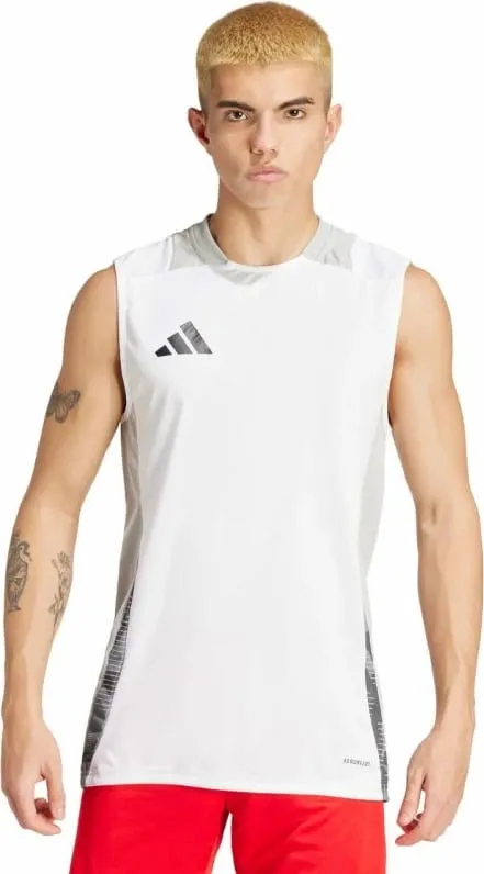 Maicë pa mëngë për meshkuj adidas, e bardhë - 3