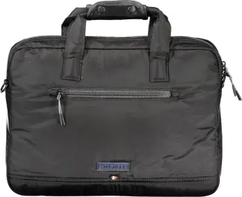 Çantë pune për meshkuj TOMMY HILFIGER, e zezë