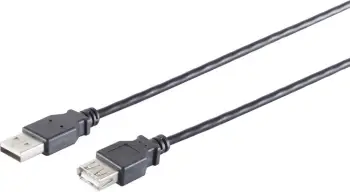 Kabllo USB No-Name S/CONN 13-24045, USB 2.0, e zezë