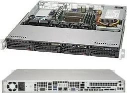 Kasë serveri Supermicro SuperChassis 813MFTQC-350CB2, Rack, 1U, e zezë - 1