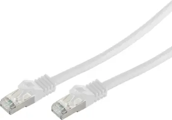 Kabllo rrjeti No-Name CAT7 RJ45 S/FTP PiMF 0.25m, Bardhë
