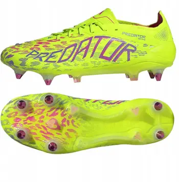Këpucë futbolli Adidas Predator Elite SG M ID3851, për bar të butë, me vida, të verdha