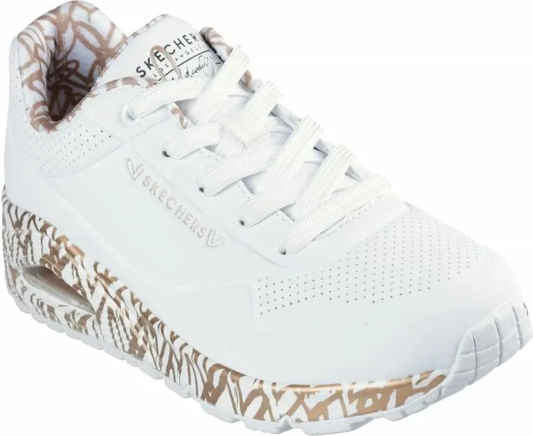 Atlete femra Skechers, të bardha - 1