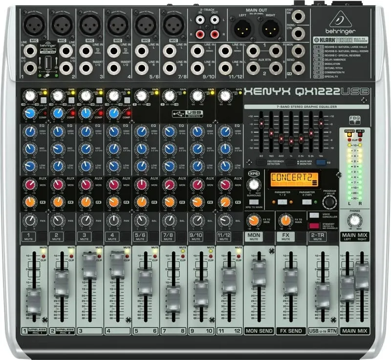 Mikser audio Behringer QX1222USB, 16 kanale - 1