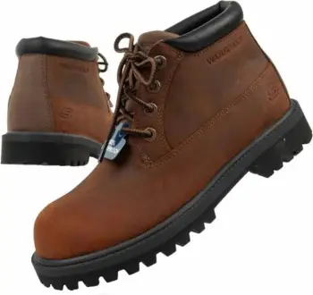 Këpucë për meshkuj Skechers, kafe