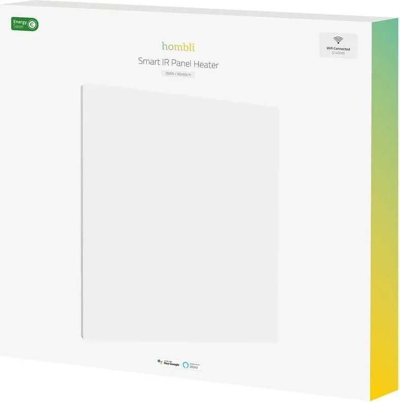 Panel ngrohës smart Hombli 2024, 350W, e bardhë - 3