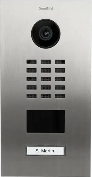 Kamerë derë DoorBird D2101V, 720p, kënd ultra i gjerë, çelik inox