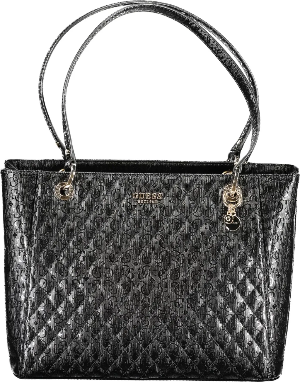 Çantë femrash GUESS JEANS Yarmilla, e zezë - 1