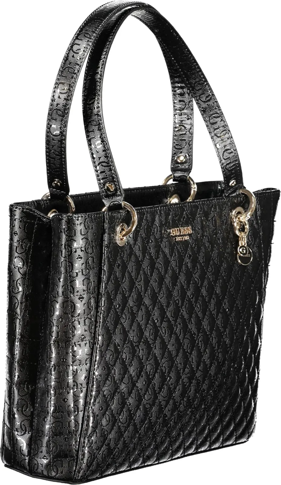 Çantë femrash GUESS JEANS Yarmilla, e zezë - 3