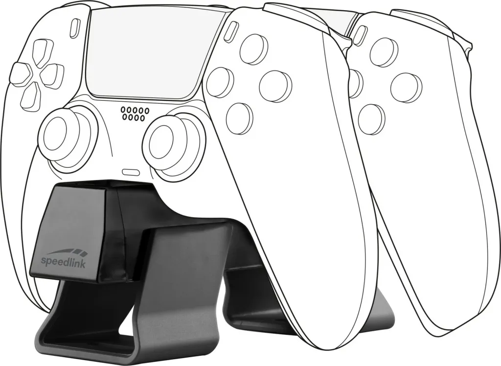Stacion karikimi Speedlink TWINDOCK, PlayStation 5, i zi - 6
