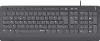 Tastierë Speedlink SL-640009-BK, Full-size, USB, QWERTZ, e zezë