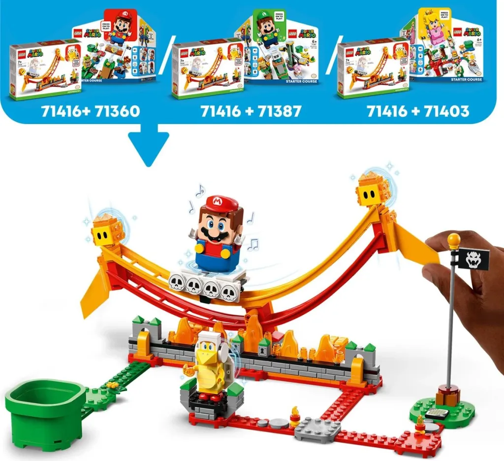 LEGO Super Mario Lava Wave Ride Expansion Set 71416 - 2