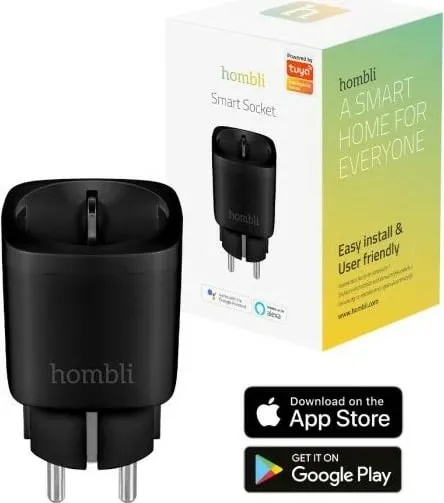 Prizë inteligjente Hombli Smart Socket, Wi Fi, EU, e zezë - 6